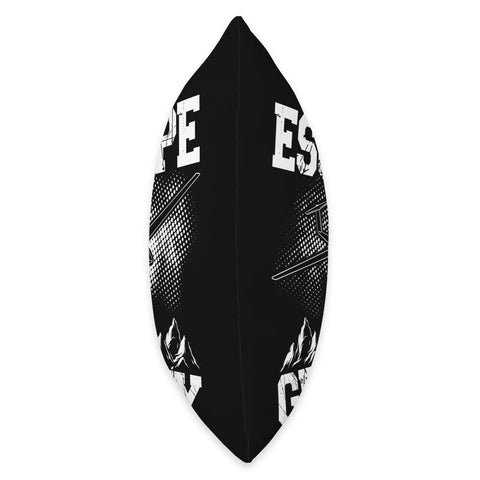 Side view of Glider Pilot Throw Pillow For Sailplane Enthusiasts, Soaring Adventurer Cushion with text and graphic design.