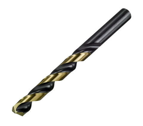Heavy Duty Workhorse 29 Piece Drill Bit Set With 1/16 To 1/2 Inch Diameters In 64ths, 135 Degree Split Point, Black Gold Surface Treated