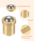 Top Shelf 304 Stainless Steel Ball Plunger With Copper Spring Loaded Latch Heavy Duty Push Fit Catch For Cabinetry And Mechanisms smooth surface