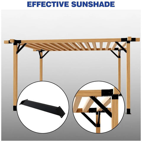 Built Tough 45 Degree Steel Angle Brackets For Pergolas And Wood Structures, Corner Brace Kit With Screws For Gazebos Tree Houses Cabins And Patios, 8 Pieces