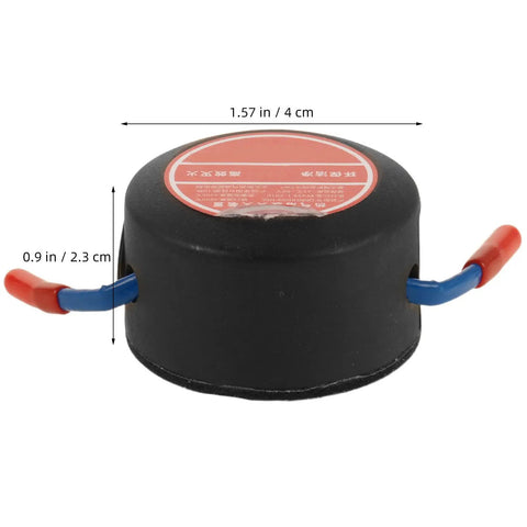 Slap This Auto Fire Suppressant Disc Straight Up On Dashboards Or Beneath Hood Panels showing aluminum build, 1.57 inch diameter, automatic fire extinguisher.