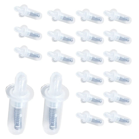 Built To Perfection Plantation Shutter Repair Kit With Heavy Duty Nylon Pins And Rust Proof Steel Springs, 20 piece clear nylon rod set.