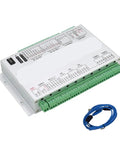 3 4 6 Axis USB Ethernet CNC Motion Control Driver Card Breakout Board with green terminals and blue USB cable