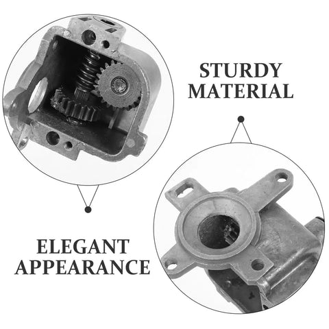 Rocker Gear Replacement For Electric Oscillating Fans With Wind Flow Heavy Duty Fan Gear showcasing aluminum construction and internal gears.