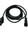 Straight Up Reliable 18 Awg Waterproof Extension Cord Featuring Secure Male To Female Plugs, 10m black cable design.