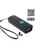 Mini 2D Wireless Barcode Scanner With 3 In 1 Connectivity Bluetooth 2.4GHz USB 2.0 Wired For iOS And Android Fast Scan Stable Connection