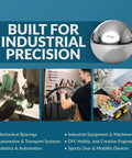 Premium Chrome Steel Balls That Roll Sweet Like Butter 500 Pack 1/4 Inch G25 Grade for precision in industrial machinery.