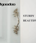 5 Pcs French Provincial Drawer Pulls In Warm Antique Gold Finish Top Shelf Zinc Alloy Cabinet Handles With Quick Grip Heavy Duty Build For Kitchen Cupboards And Dressers Real Deal Vintage Hardware Upgrade For Your Home Decor Project on a cabinet door.