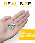 Flat Head Aluminum Rivet Nuts Kit With 110 Pieces In M3 M4 M5 M6 M8 Sizes displayed on a hand