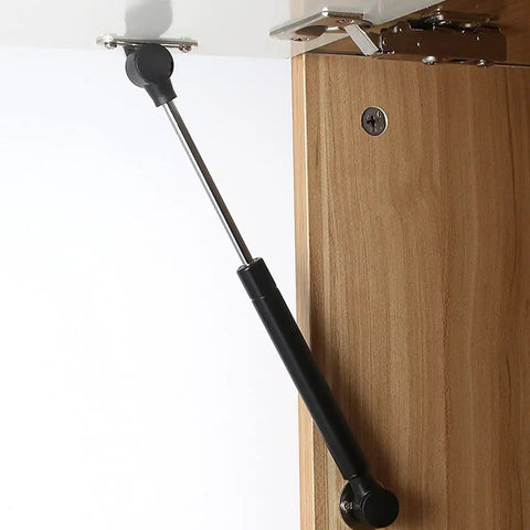 Gas Spring Cabinet Door Hinge For Kitchen Cabinets, Hydraulic Soft Close Support installed on wooden cabinet door