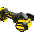 Kickass 3 Inch Mini Angle Grinder Battery Powered Cutting And Polishing Machine Heavy Duty Electric Power Tool profile view