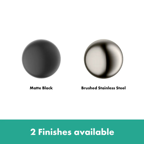 Square Tileable Shower Drain Set With Brushed Stainless Steel Construction And Flush Floor Mount Design For Modern Bathrooms featuring Matte Black and Brushed Stainless Steel finishes.