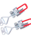 Two Pack Adjustable Toggle Latch Clamps Zinc Plated Iron Pull Latch For Box Doors Heavy Duty Quick Release For Toolboxes And Cabinets