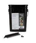 Heavy Duty Hidden Decking Fastener Pail Kit With Screws Built For Grooved Composite Boards Featuring Tight Spacing Tabs, includes 900 clips