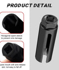 Pro Grade Oxygen Sensor Socket With Side Wire Cutout, One Half Inch Drive By Seven Eighths Inch, Six Point O2 Sensor Socket For All Vehicles