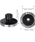 ER25 Collet Chuck 100mm Carbon Steel Tool Holder For CNC Milling Machines And Lathes Ultra Precise 0.005 Inch Accuracy Rock Solid Tool Grip And Quick Setup For Machinists And Workshops. 100mm diameter ER25 D100 collet chuck with size diagram