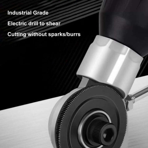 Electric Drill Plate Shears Attachment For Sheet Metal Cutter DIY Drill Refitting Tool To Cut Thin Iron Sheets close-up