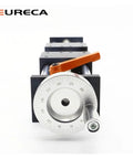 Front view of Bidirectional SFU1605 Ball Screw With Linear Guide Rail System For CNC Manual Motion, showing measurement dial.