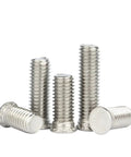 Top Tier 304 Stainless Steel Self Clinching Studs And Pressure Rivet Screws For Sheet Metal Work Metric M2.5 To M8 Threads stacked in various heights.