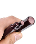 Close-up of Nine Piece Chrome Alloy Steel Hex Socket Set With Square Drive Featuring Mirror Polish Sockets and Zinc Phosphate Bits.