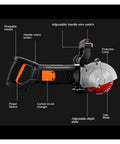 Heavy Lifter 4800W Electric Wall Chaser with adjustable handle wire switch and rotatable guard for masonry work.