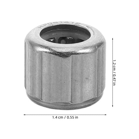 Four Piece One Way Clutch Bearing For Treadmill Rollers Buttery Silent Unidirectional Needle Kit Anti Reverse Silver Assembly Rock Solid Home Gym Grind Replacement Part, close-up view of silver clutch bearing.