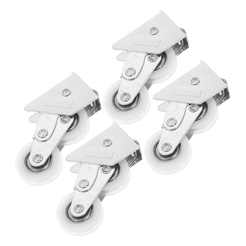 Top Shelf Heavy Duty Aluminum Screen Door Rollers Four Pack Double Wheel Sliding Track Pulleys for smooth patio door operation.