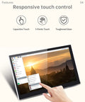 Five Inch HD TFT LCD Capacitive Touch Screen Display With Sharp 800x480 Dsi Panel And Dead Simple Plug And Play Setup For Raspberry Pi 4 3 2 1 Models And 3D Printer Controllers with capacitive touch features.