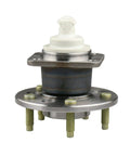 Rear Wheel Bearing Hub Assembly For Chevy Buick Pontiac With Abs Sensor 5 Lug Direct Oem Replacement Bolt On Fix side view showing assembly components.