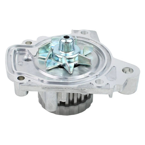 Professional Grade Timing Belt Kit With Water Pump For Honda Civic And Acura El Engine Swap Upgrade Built Tough Under The Hood For Your Daily Driver No Sweat Maintenance 2001 To 2005, close-up of water pump.