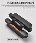 Heavy Duty Concealed Door Hinges With Silent Ball Bearings For Smooth 180 Degree Swing And Rock Solid Kitchen Cabinet Mounting In All Season Matte Black Finish, installation aid fixing card.