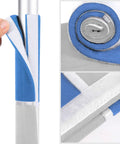 Set Of 4 Blue Fridge Door Handle Covers Wipe Down Easy Guards, fabric close-up, demonstrating easy slip-on design for handles.
