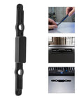 Durable Luggage Pull Handle Replacement Button For Suitcase Repair Zero Hassle Trolley Switch Upgrade Travel Rig Part Smooth Operation close-up view.