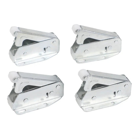 Push To Open Cabinet Latch Set Four Pack, Spring Loaded Door Catch Hardware, durable steel