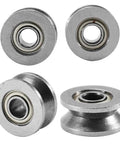 10 Pack V624ZZ Sealed Ball Bearings And V Groove Guide Pulleys, showing precision steel bearings with 4mm inner bore for smooth operation.