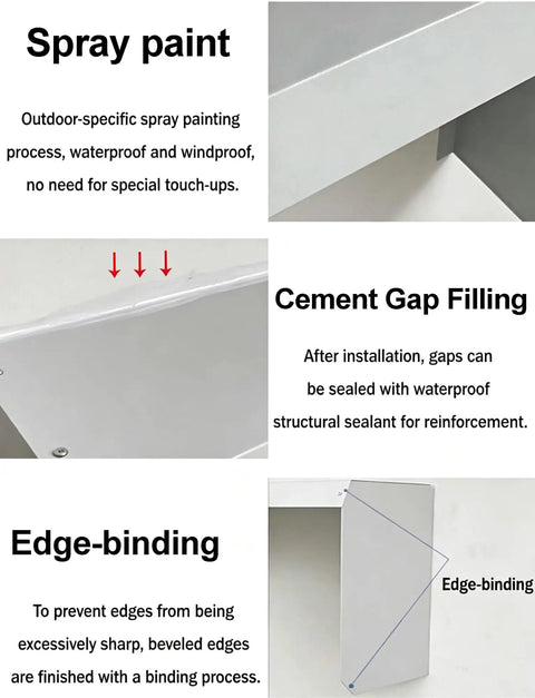 Heavy Duty Wall Mounted EV Charger Cable Holder with weatherproof spray paint, cement gap filling, and edge-binding details.