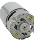 Robust Rs550 Motor With 13 Teeth And 9 5 Mm Shaft showing connector and mounting details for 12V cordless drills and screwdrivers.