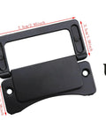 3 Inch Black Flush Pull Ring Handle Hidden Recessed Furniture Grip Zinc Alloy Set Of 2 For Cabinets And Drawers Durable Hidden Recessed Hardware