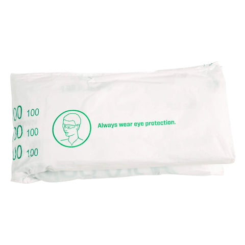 Boss Level Self Expanding Foam Packing Bags For Shipping Cartons Quick Cure Heavy Duty Cushioning To Guard Delicate Cargo No Sweat Ecommerce Warehouse Run Pack Of Forty Eight Twenty Five By Twenty Seven. Foam sack packaging featuring safety instruction.