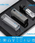 2 In 1 Screen Cleaner Kit With Mist Spray And Refill Microfiber Cloth Keyboard Brush And Glasses Cloth For Phones TVs Laptops