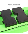 Press blocks for Air Hydraulic Shop Press 20 Ton With Dual Speed Pump Bearing And Metal Pressing Floor Model