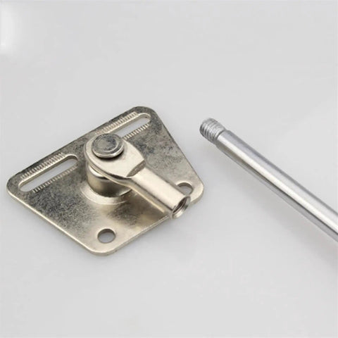 Top Shelf Pneumatic Support Rod For Soft Close Kitchen Cabinet Doors Hydraulic Gas Spring Lift Arm 100N Metal head with mounting bracket.