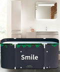Foldable Portable Bathtub For Small Bathrooms And Shower Stalls Eco Friendly Soaking Tub With Thermal Foam Keeps Water Warm