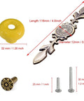 Dang Solid Vintage Ceramic Cabinet Knobs And Drawer Pulls 8 Pack Petal Design Zinc Alloy Back Plate Hardware For Kitchen Wardrobe With Easy Peasy Install, yellow ceramic knob and zinc alloy pull hardware dimensions.