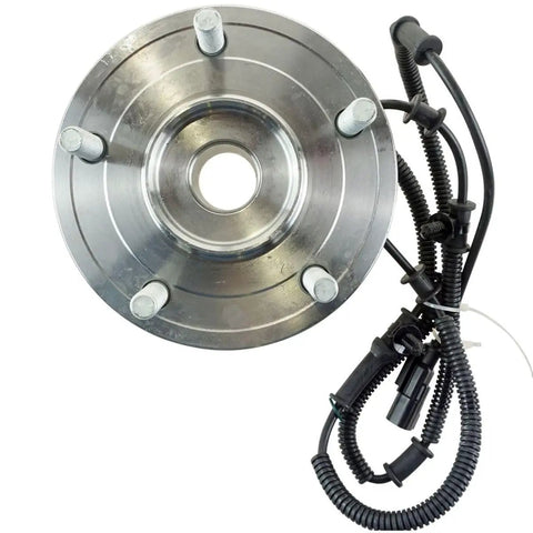 Heavy Duty Wheel Hub And Bearing Set Assembly Matching Left And Right Positions With A Slick Plug And Play Setup And Beefy Construction for front axle.