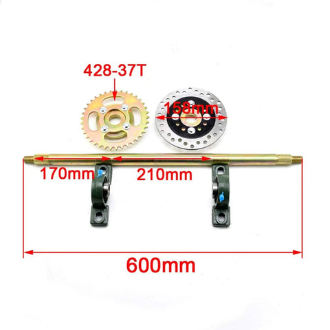 Pair Rear Axle Track Kit For Go Kart ATV UTV Buggy Quad Snow Rubber Sand Tracks For Snowmobile And Gasoline Motorcycles Durable Metal Build components