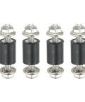 Hella Durable Rubber Isolator Mounts With Badass Anti Vibration Damping For Motors and Air Compressor Engine Shock Absorber Studs, pack of 4 with lock nuts.