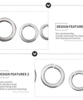 Stainless Steel Spring Washers Kit To Keep Everything Tight And Vibration Free 600 Pieces Silver Split Lock Washers
