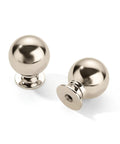 Top Shelf 1 Inch Vintage Ball Cabinet Knobs Polished Nickel Drawer Pulls Heavy Duty Zinc Alloy Kitchen Hardware Built Tough Solid Retro Handles For Quick Easy Home Refreshes, polished nickel ball design.