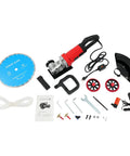 14 Inch Electric Concrete Saw and Wall Grooving Machine with Slick Rolling Base and Water System for Zero Dust 4000W 3000 RPM Deep Cuts on Brick Stone Granite components and accessories view